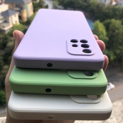 Original Liquid Silicone Luxury Cover For Samsung Galaxy A51 A71 S21 Plus A50 A50S A21 A31 A30 A21S A41 M31 M30S Shockproof Case