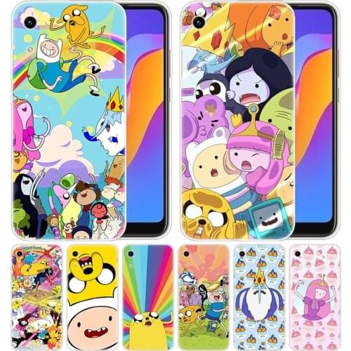 Luxury Silicone Case Adventure Time for Huawei Honor 9X 8A 7A 20 Pro 7X 8X 7S 8S 8 9 10 Lite View 20 20i 10i Play Fashion Cover