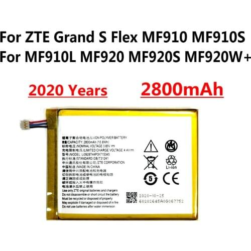 High Quality LI3820T43P3H715345 2800mAh Battery For ZTE Grand S MF910 MF910S MF910L MF920 MF920S MF920W