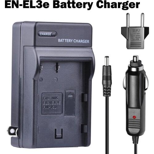 EN-EL3e EN EL3e ENEL3E EL3e NP150 Car Charger Charger + EU Adapter for Nikon D300S D300 D100 D200 D700 D70S D80 D90 D50 MH-18A