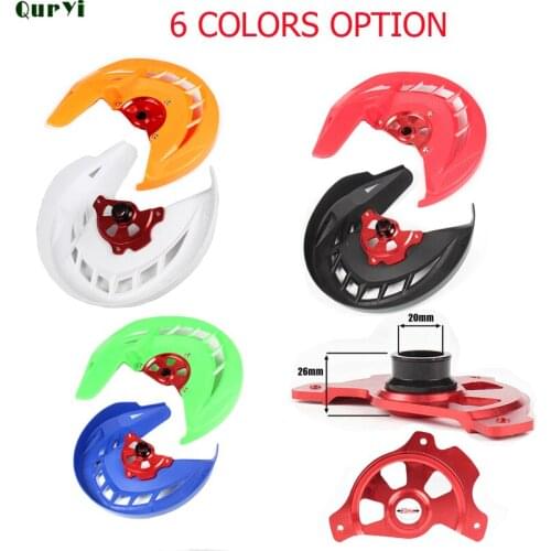 Motorcycle Front Brake Disc Rotor Guard Cover Protector For CR125 CR250 2004-2007 CRF250R CRF450R 2004-2016 Motorcross Off Road
