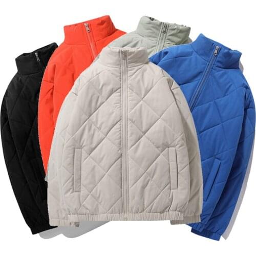 2021 Winter Loose Heavy Puffer Jackets Mens New Loose Hip Hop High Street All-match Solid Padded Thicken Warm Jackets Unisex