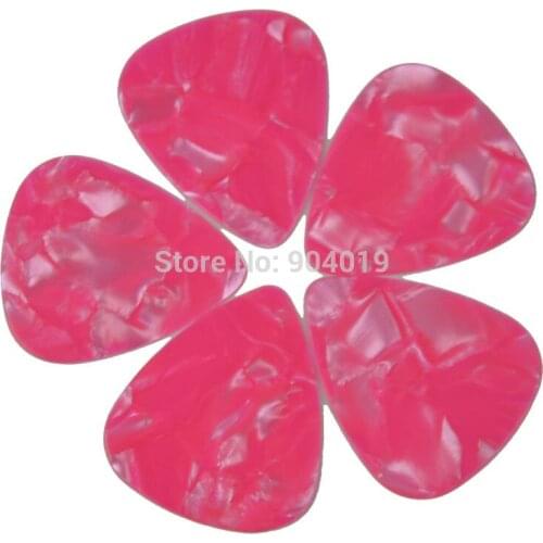 Lots of 100 pcs New Thin 0.46mm Guitar Picks No Print Pearl Pink Celluloid