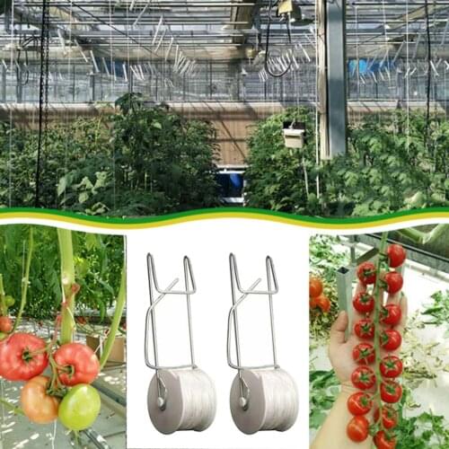 2pack Garden Tomato Hooks Trellis Rollerhook Vegetable Planting Support Clamps