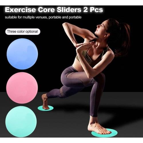 2PCS Sliding Slider Gliding Discs Fitness Disc Exercise Sliding Plate For Yoga Gym Abdominal Core Training Exercise Equipment