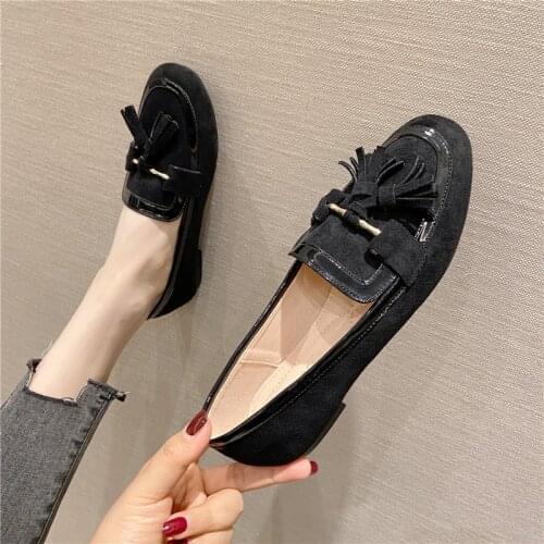 2021 Spring Fringe Womens Loafers Soft Sole Flats Zapatos De Mujer Ballerina Ladies Casual Shoes Moccasins Femmes Chaussures