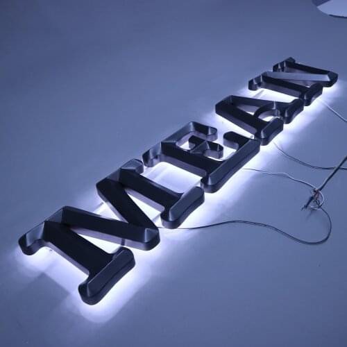 3D Metal Logo Design Led Business Signs Logo Outdoor Sign Custom Metal Logo