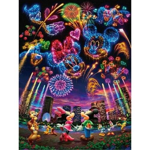 5D DIY Full Drill Diamond Painting Disney Cartoon Mickey Mouse Diamond Mosaic Embroidery Cross Stitch Handmade Art Home Decor