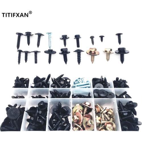 Auto Metal Self-tapping Screw Fastener Clip With Box For VW Toyota tacoma chrysler 300 hyundai tiburon jeep liberty Rivet Set