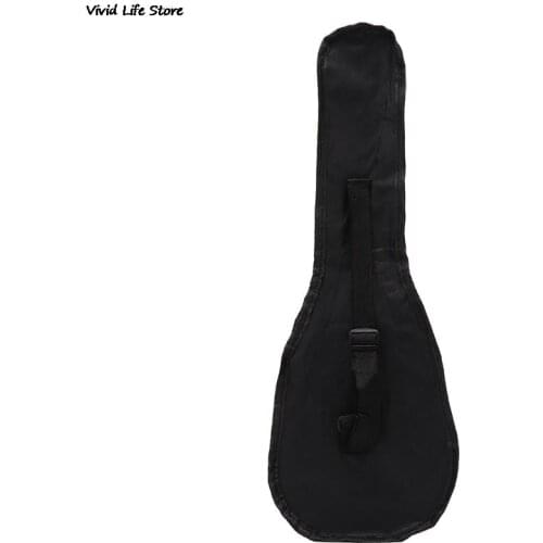 55.5*20cm 21 Inch Black Ukulele Bag Soft Case Bag Single Shoulder Backpack Padded