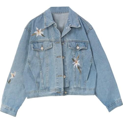 Cheap wholesale 2018 new summer Hot selling womens fashion casual Denim Jacket L548