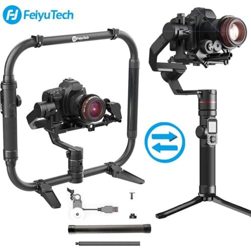 FeiyuTech AK4000 3-Axis Handheld Camera Stabilizer Gimbal for Sony Canon 5D 6D Mark Panasonic GH5 Nikon D850 4kg Payloay