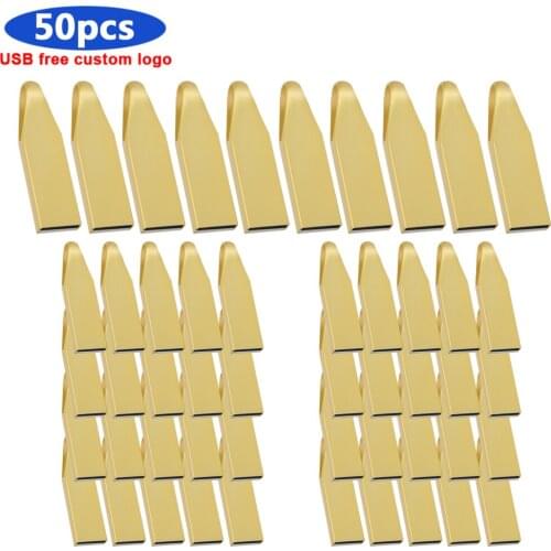 Bulk 50pcs free Custom logo USB Flash Drive 128GB 64GB 32GB 16GB 8GB USB 2.0 Flash Memory Card U Stick pen drive Waterproof