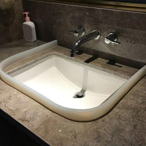 Flexible Bathroom Water Stopper Flood Barrier Rubber Dam Silicon Water Blocker Dry and Wet Separation Home Improve 50CM