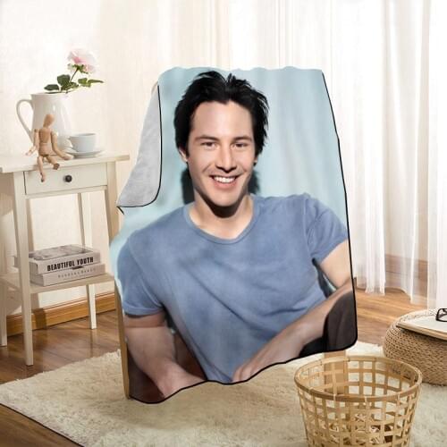 HEARMNY Keanu Reeves Blanket Super Soft Warm Microfiber Fabric Blanket For Couch Throw Travel Adult Blanket