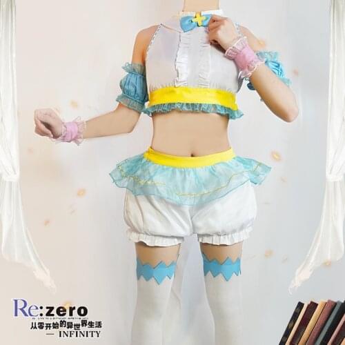 Anime Re:Life In A Different World From Zero RAM&REM Easter Rabbit Outfit Uniform Cosplay Costume Halloween Women Free Shipping