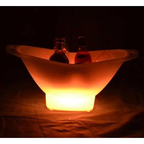 Colorful LED Ice Bucket Champagne/Wine/Beer Bucket for Parties Ice Bucket with Multi Colors Changing for Party/Home/Bar/KTV Club