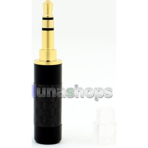 LN006412 Y-Series Nonmagnetic Pure Copper Main Body 4.4mm 3.5mm 2.5mm Black Carbon Balanced TRRS Plug Adapter + Tail Adapter