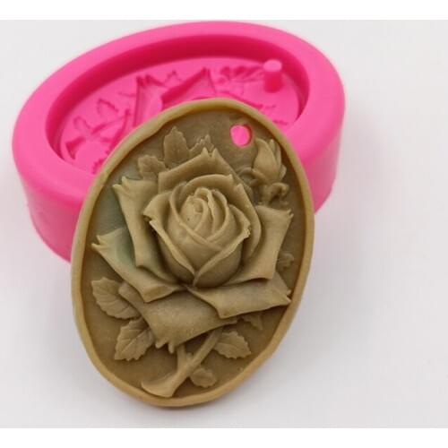 Minsunbak Cake Tools Rose Handmade Soap Silicone Mould DIY Wedding Cake Decoration Tools Chocolate Gumpaste Mould