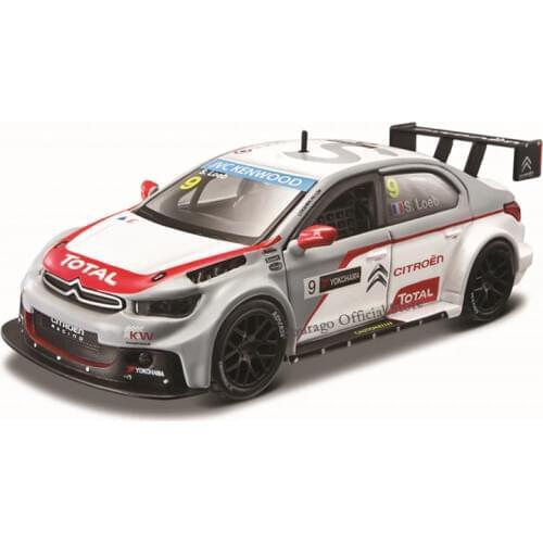Bburago 1:32 Scale Citroen C-Elysee WTCC 2014 Sebastien Loeb Alloy Luxury Vehicle Diecast Cars Model Toy Collection Gift
