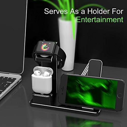 Watch Stand for Apple Phone 11pro Charging Dock AirPods Charging Stand Accessories Station Holder for Apple Watch Series 5 4 3 2