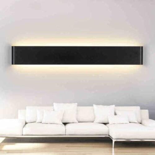 Simple living room background wall lamp Modern minimalist LED aluminum wall lamp stair aisle lamp bedroom bedside lamp