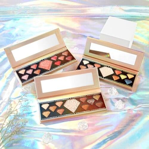 ROMANTIC COLOR 11 Color Matte Eyeshadow Palette Powder Long-lasting Eye Makeup Blush Glitter Shimmer Trimming Waterproof TSLM2