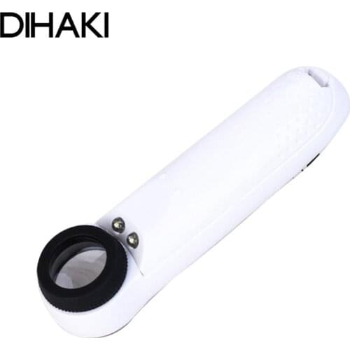 Handheld Microscope On/OFF 40x 3.5mm LED Light Magnifier Magnifying Glass Loupe with LED lights For Jewelry Circuit Boards
