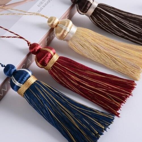 5Pcs/Lot Curtain Cord Small Tassel Fringe Curtain Accessories DIY Sofa Garment Valance Cushion Decorative Key Tassels For Sewing