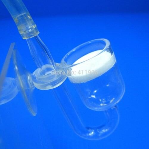 Glass Nano CO2 Diffuser Suction cup 20mm for Aquarium Plant Fish Tank
