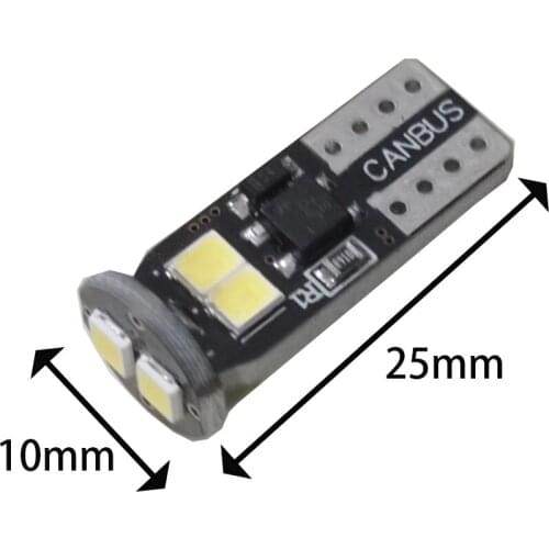 6PCS /lot W5W T10 LED Bulbs Canbus 6SMD 2835 194 168 Car Interior Map Dome Lights Parking Light Auto Signal Lamp error free