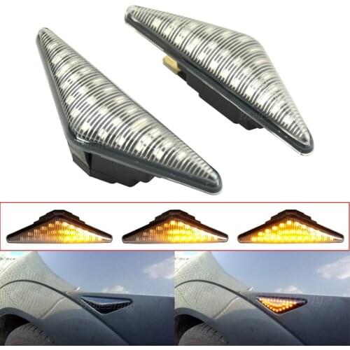 LED Dynamic Side Marker Turn Signal Light Repeater Sequential Lamp For Ford Focus Mk1 1998-2004 Mondeo Mk3 2000-2007