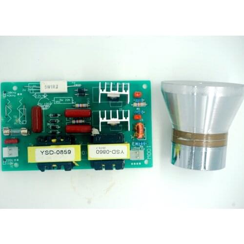 60W 28KHz Ultrasonic Cleaning Transducer Cleaner +Power Driver Board 110VAC