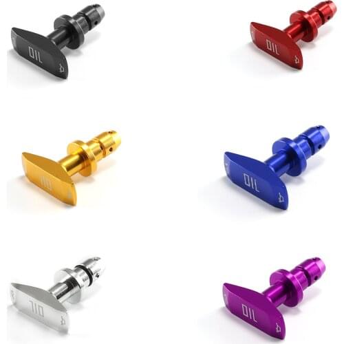 Universal Car Oil Dipstick Pull Handle Engine Oil Pullhandle Aluminum Billet Auto Replacement Modification Decoration QC0146