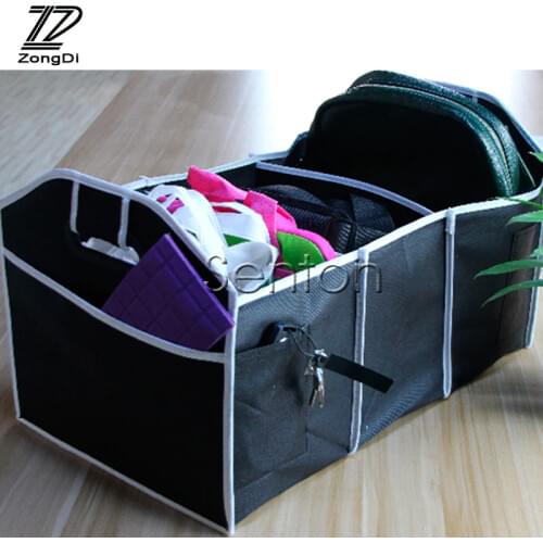 ZD Car Trunk Storage Bag Multifunction Rack Folding Net for Fiat 500 Opel Insignia Suzuki Swift Hyundai Ix35 Creta Ix25 Nissan