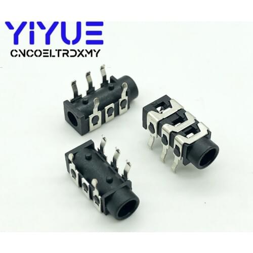 10pcs PJ-313 3.5mm 5Pin Audio Plug jack 3.5 mm 3 pole DIP Stereo Headset / Headphone Connector