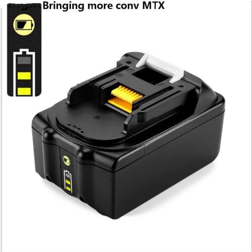 18V Full 6000mAh with LED Indicator Li-ion Replacement Battery for Makita BL1850 BL1830 BL1840 194205-3 Battery Import cells