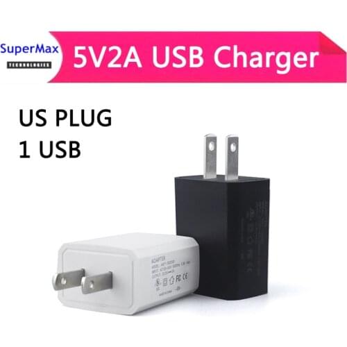 1USB USA US Plug Desktop Fast Phone Charger Adapter for moblie phone tablet 5V2A Charger FCC