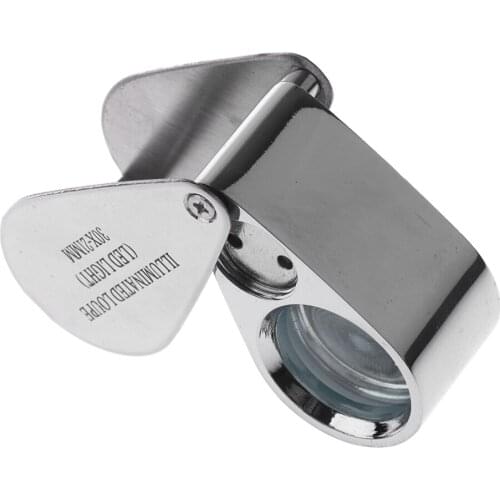 30 X 21mm Jewellers Loupe Magnifying Lens Eye Glass Magnifier Folding