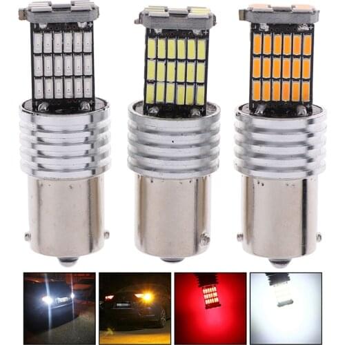4014 45-smd Led 12v 24 V 1156 Ba15s Automobile Bulb Turn Signal Lamp Reverse Brake Lamp Super Bright White Automobile Tail Lamp