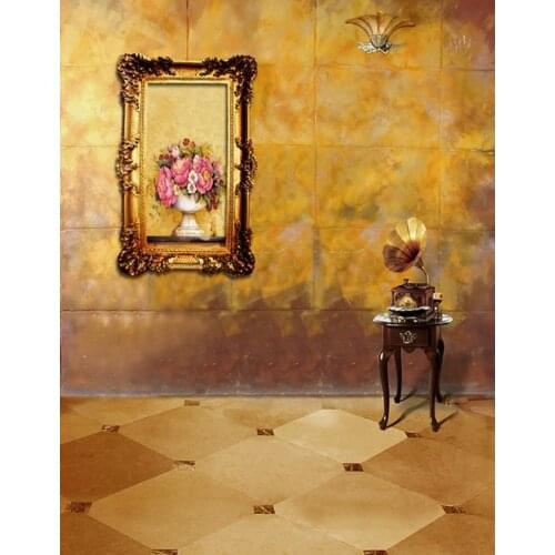 5x7ft Vintage Living Room Flowers Photography Backdrops Photo Props Studio Background