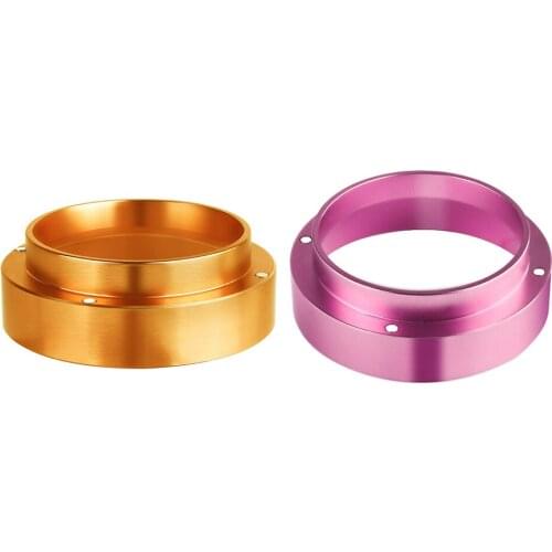 Espresso Aluminum Coffee Dosing Ring Anti Falling Powder Filling Distributor Device Fixed Ring Kitchen Bar Supplie Coffee Tamper