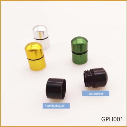 Free Shipping -50Pcs/lot 18*12mm -Waterproof Mini Pill Holder Bison Tube Bulk Hide Geocaching Contain-Mental Box And Jar