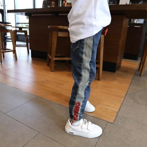 Kids Pants Girls Toddler Boys Jeans Thick Children Jeans for Boys Jeans Kids Boy Casual Denim Pants Toddler Kids Clothing 5-14Y