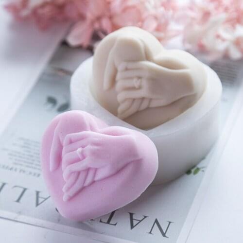 DIY Baking Mold Heart-Shaped Handmade Soap Mold Cream Cake Mold Chocolate Mold Silicone Mold Soap Mold
