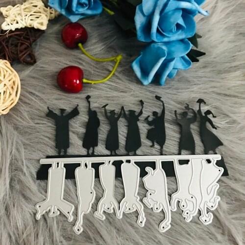 Graduates Students Shape Metal Cutting Dies Stencil For Scrapbooking Album Embossing Decor DIY Handcrafts Templates Model
