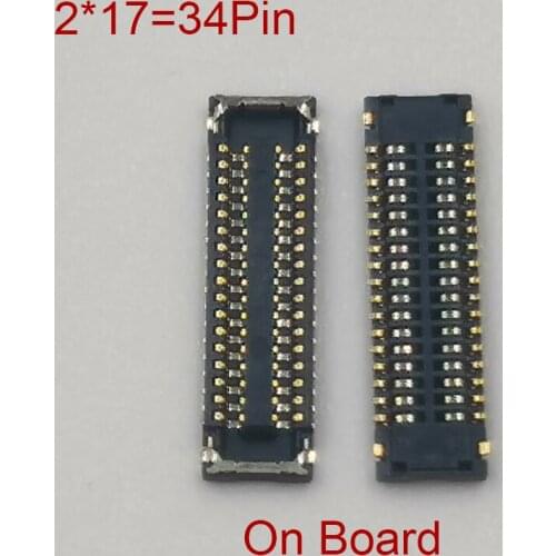 5Pcs 40pin LCD Display Screen Flex FPC Connector For Huawei Nova 4 4E Nova4 Nova4E P30 Lite MATE RS Honor 8X Plug Port On Board