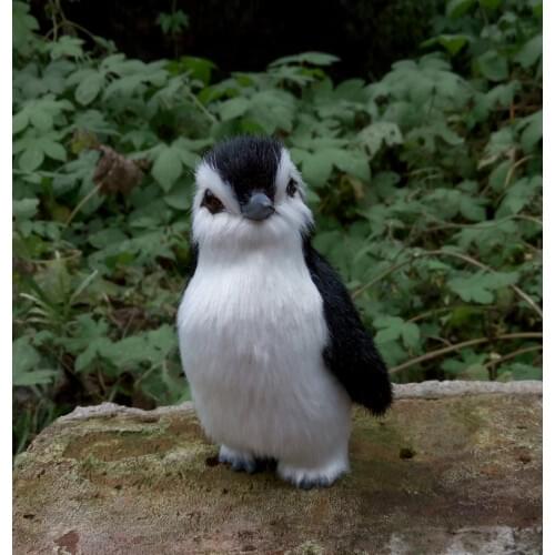Small cute simulation penguin toy resin&fur penguin doll gift about 12x7cm 2226