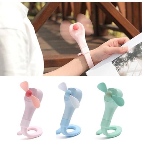 Candy Color Mini Summer USB Rechargeable Mini Fan USB Flexible Cycling Stroller Umbrella Use Cool Fans Creative Home Outdoor Fan
