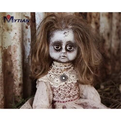 5D DIY Full Round &Square Diamond Painting Embroidery Set Creepy Doll Fruit Cross Stitch Home Decor Mosaic Painting Needlework